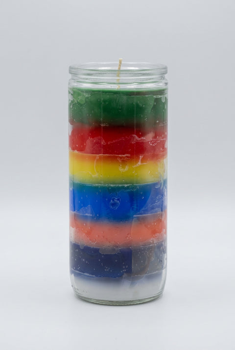7 Chakra Candle (Glass Jar) - Incense Pro