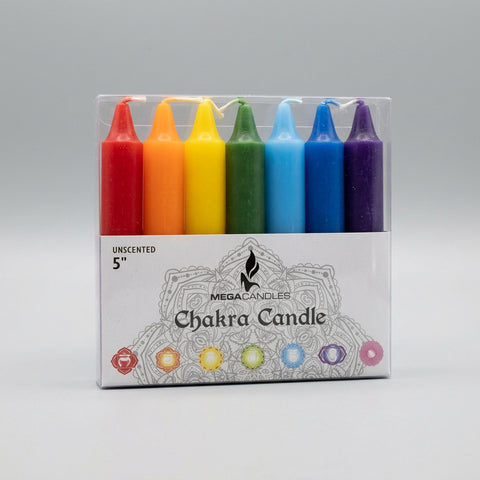 7 Chakra Candle Set - 5” candle - Incense Pro
