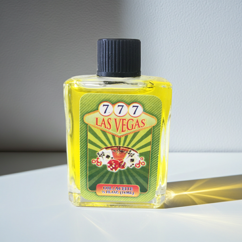777 Las Vegas Oil bottle for luck and prosperity