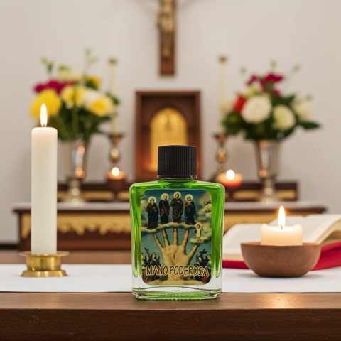 Mano Poderosa oil for protection and spiritual strength