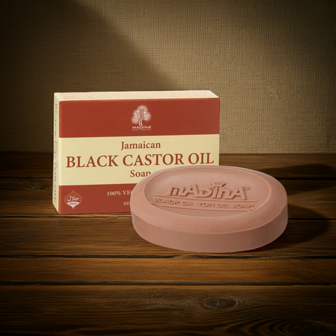 Natural Jamaican black castor oil soap for daily skincare use.
