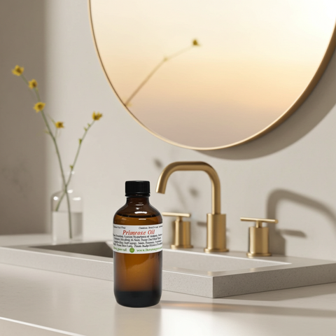 Natural primrose carrier oil suitable for beauty and wellness routines