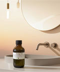 Organic hemp carrier oil extract in a glass bottle