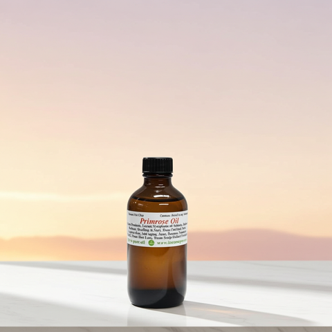 Bottle of primrose carrier oil