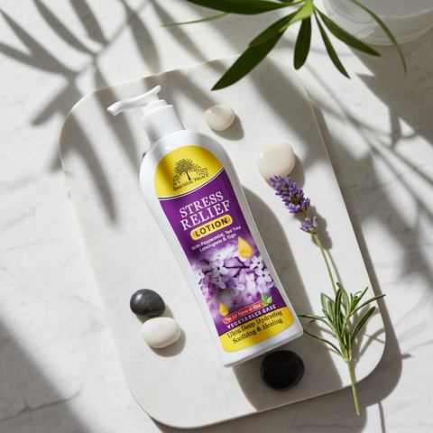 Relaxing body lotion designed to help ease stress and tension