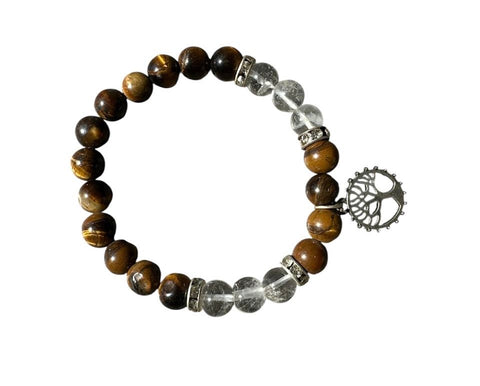Tiger’s Eye Tree of Life Bracelet (6–8mm Beads)