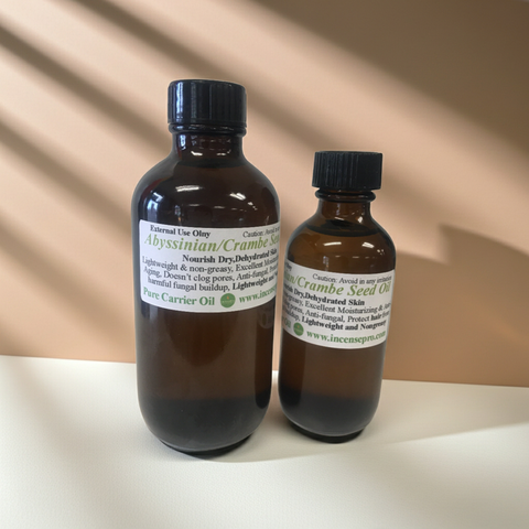 Abyssinian or Crambe Seed Carrier Oil bottle pure lightweight natural skincare
