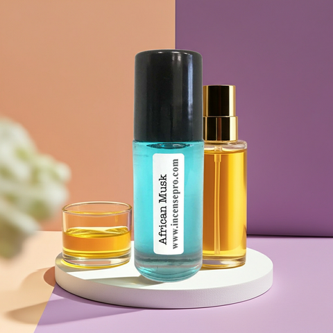 African Musk unisex body oil for softening skin, personal fragrance wear, and everyday body use.