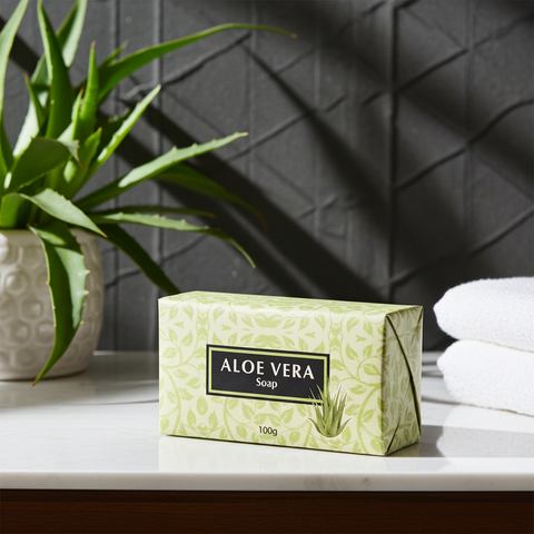 Aloe Vera Soap herbal bath bar for soothing skin, bathing, and regular cleansing.