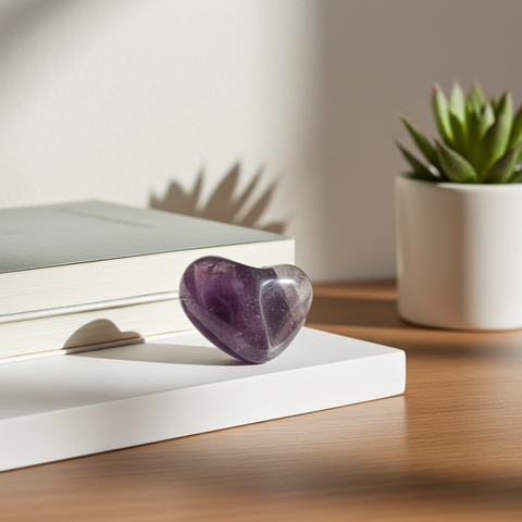 Amethyst tumbled stone from Brazil reiki crystal pieces for energy healing sessions, reiki work, and spiritual alignment.