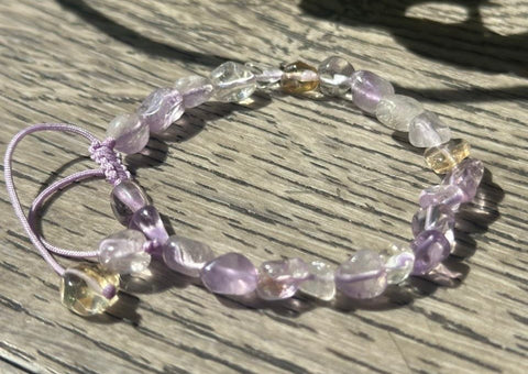 Ametrine Bracelet (Amethyst & Citrine)
