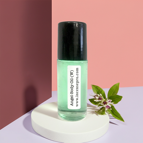 Angel Body Oil inspired gourmand fragrance with caramel and patchouli for women