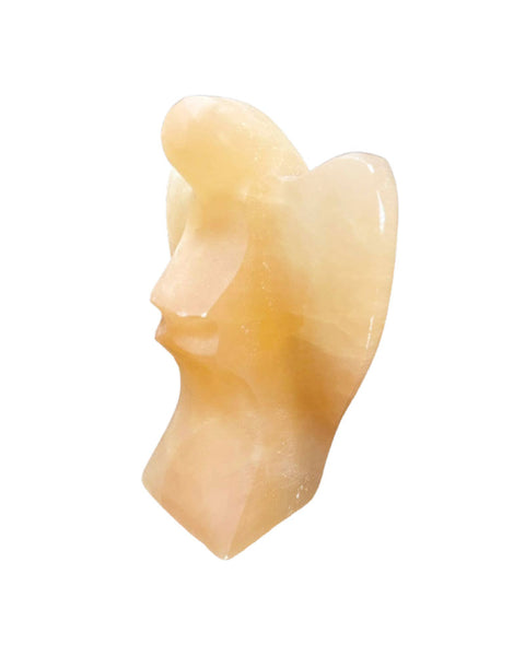 Angel Small Red Selenite grounded crystal angel figurine altar spiritual