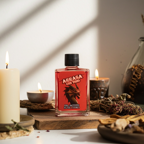 Araasa Con Todo Oil for spiritual and ritual practices
