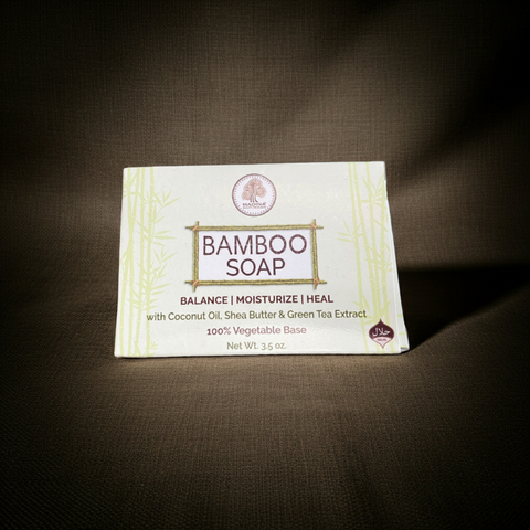 Bamboo soap moisturizing soap bar for gentle bathing, skin cleansing, and everyday skincare use.