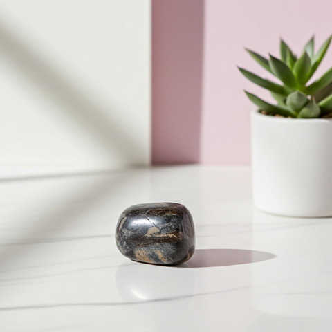 Batik Jasper tumbled stone from Indonesia meditation crystal pieces for focus, inner calm, and daily spiritual practice.