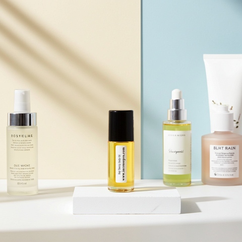 Bay Berry Body Oil bottle for dry skin relief, nourishing body care, and daily moisture support.