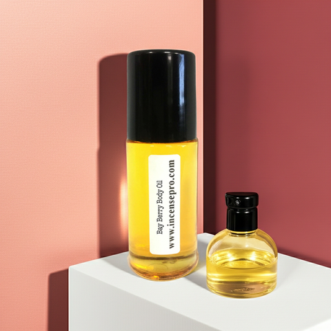 Bay Berry Body Oil bottle for softening dry skin, body moisturizing, and everyday skincare.
