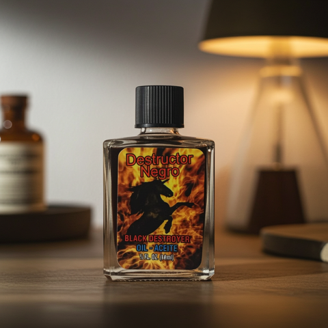 Black Destroyer oil for protection rituals and negative energy cleansing