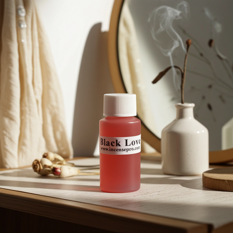 Premium Black Love Burning Oil ideal for creating a warm, romantic, and inviting atmosphere in any space.