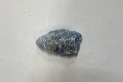 Blue Calcite natural raw stone chunk for crystal grids, spiritual décor, and collector display.