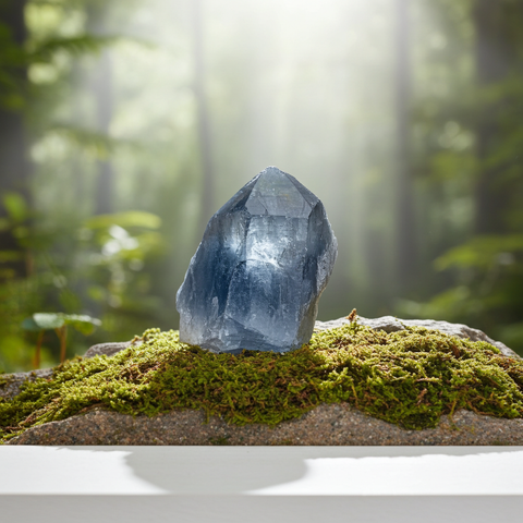Blue Calcite rough crystal stone for meditation, chakra work, and everyday spiritual use.