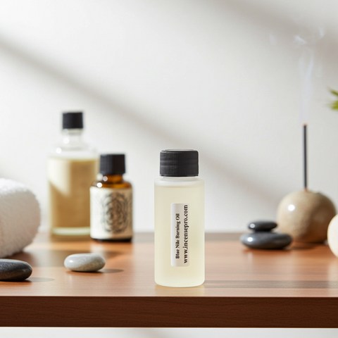 Blue Nile Burning Oil with a long-lasting fragrance, ideal for meditation, relaxation, and home aromatherapy.