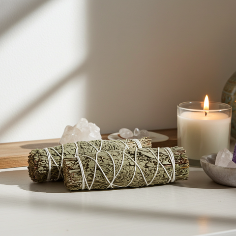 Blue Sage 4-inch cleansing stick for meditation and rituals