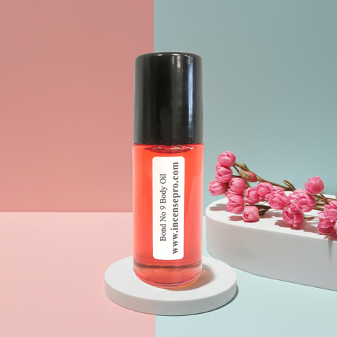 Bond No 9 men’s body oil bottle for hydrating the skin and layering scent as part of a daily body care routine.