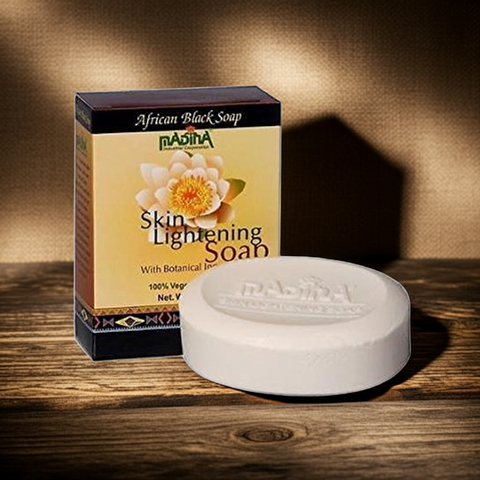 Brightening skin lightening soap for daily cleansing and smoother-looking skin.