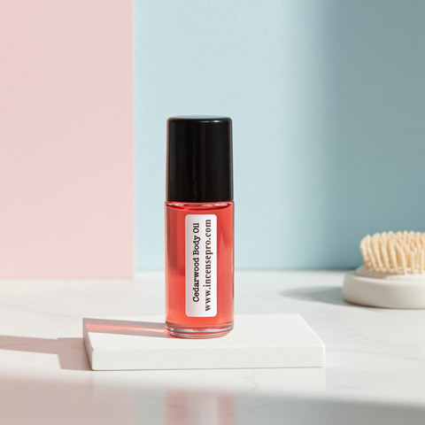 Cedarwood Body Oil unisex skin oil for hydrating dry skin, locking in moisture, and everyday self-care.
