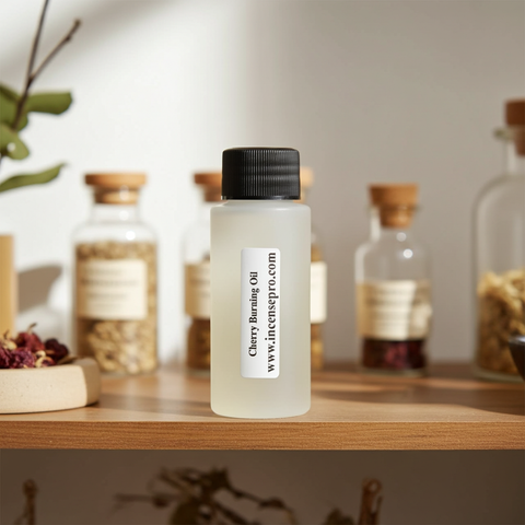 Cherry Burning Oil featuring a rich cherry fragrance for relaxing spaces