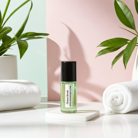 China Musk Body Oil unisex fragrance oil bottle for daily wear, personal scent layering, and long-lasting body fragrance.
