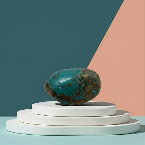 Chrysocolla tumbled healing stone polished gemstone pieces for chakra practice, spiritual support, and daily crystal use.