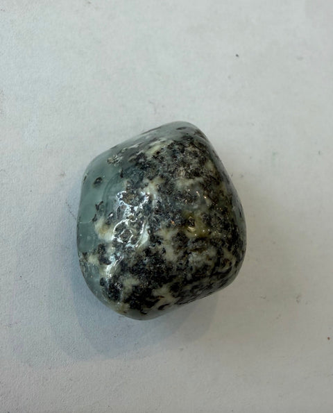 Chrysoprase Tumbled Stones — polished green crystals for Heart Chakra balance and optimism.