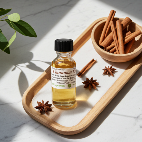 Cinnamon essential oil for a rich and inviting fragrance
