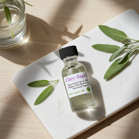 Clary Sage essential oil for natural aromatherapy and wellness