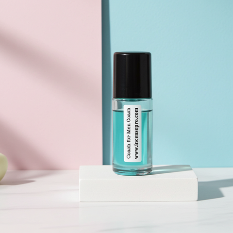 Coach for Men scented body oil for hydrating the body and adding a smooth masculine fragrance after showering.