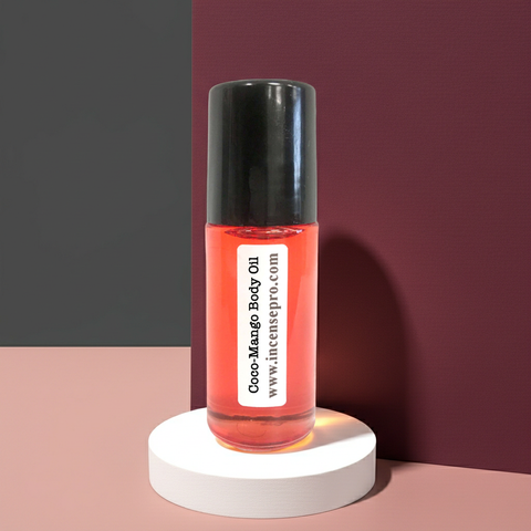 Coco-Mango Body Oil unisex body oil for moisturizing dry skin and daily body care.