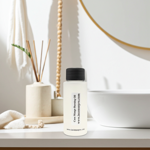 Coco Mango Burning Oil with a sweet tropical coconut and mango fragrance for oil burners