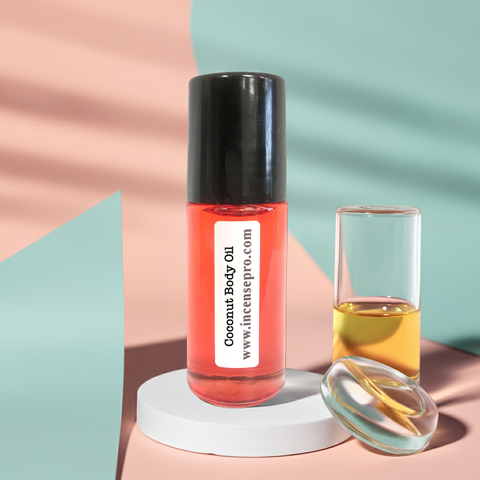 Coconut Body Oil unisex moisturizing oil for daily body hydration, nourishing skin, and maintaining softness.