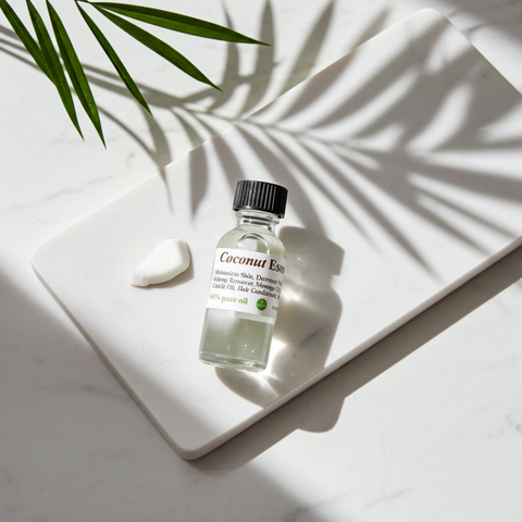 Pure coconut essential oil for aromatherapy and natural wellness use