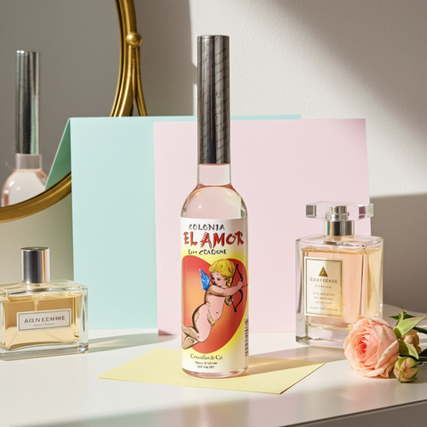 Colonia Del Amor love spiritual cologne water for ritual, prayer, and personal spiritual care.
