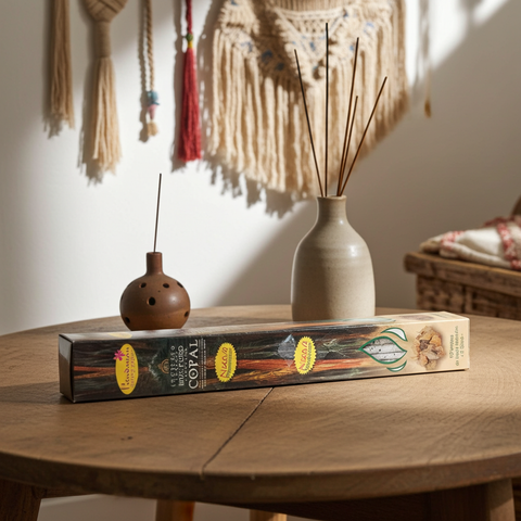Natural copal resin incense sticks for fragrant burning