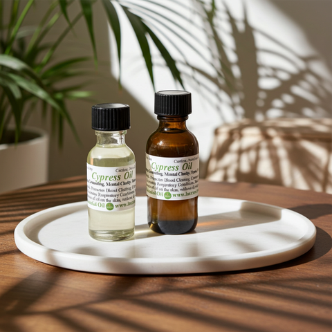 Natural Cypress Essential Oil with an evergreen fragrance