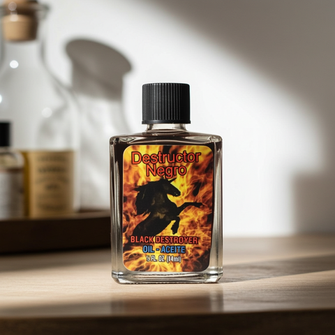 Black Destroyer oil for spiritual protection and banishing negative energy