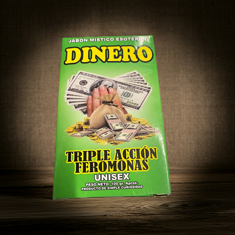 Prosperity ritual soap labeled Dinero (Fermonas)