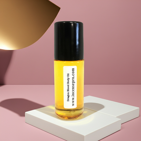 Dragon Blood Body Oil unisex body oil bottle for skin hydration, massage, and everyday body care.
