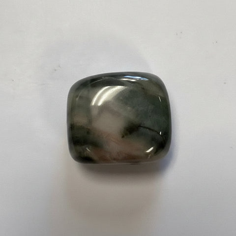 Dragon Jade pocket tumbled stone crystal for carrying during meditation, mindfulness, and spiritual practice.