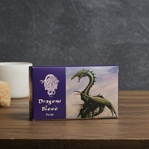 Dragons Blood soap bar for daily cleansing, bathing, and skincare use.
